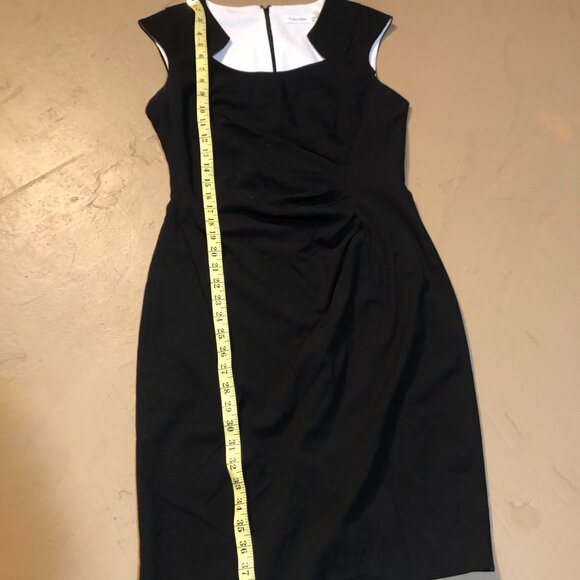 Calvin Klein Black Sleeveless Dress, Size 10 - Picture 4 of 10